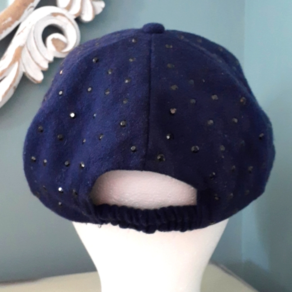 % Pair of embellished brimmed caps - studs & crystals! - Picture 11 of 14